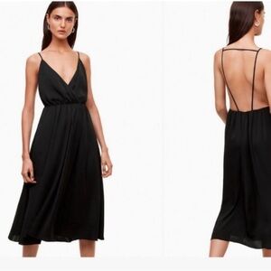 Halter Black Midi Dress Size XXS Backless by Talula Sexy Formal Cocktail